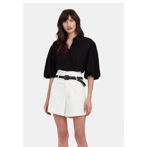 Les‎ Coyotes de Paris Off White Jonah High Rise Shorts Size 34